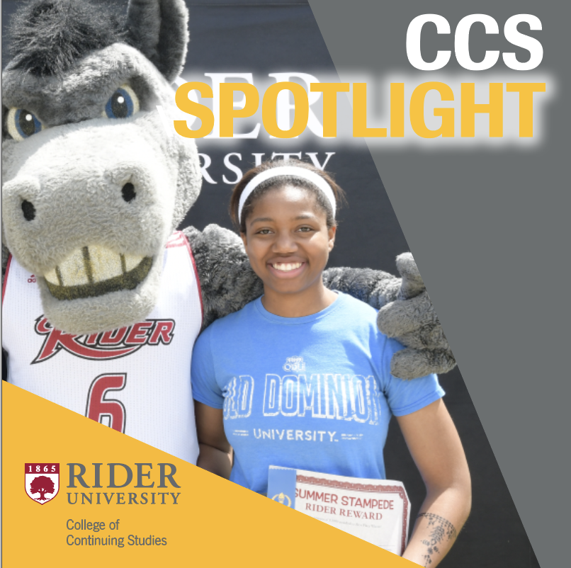 RiderCCS's tweet photo. Listen in to this week's CCS Spotlight as Dani Jackson shares why she enrolled in Summer Session. https://t.co/bwX6325jwI #RiderCCS https://t.co/YHlbz6QqxY