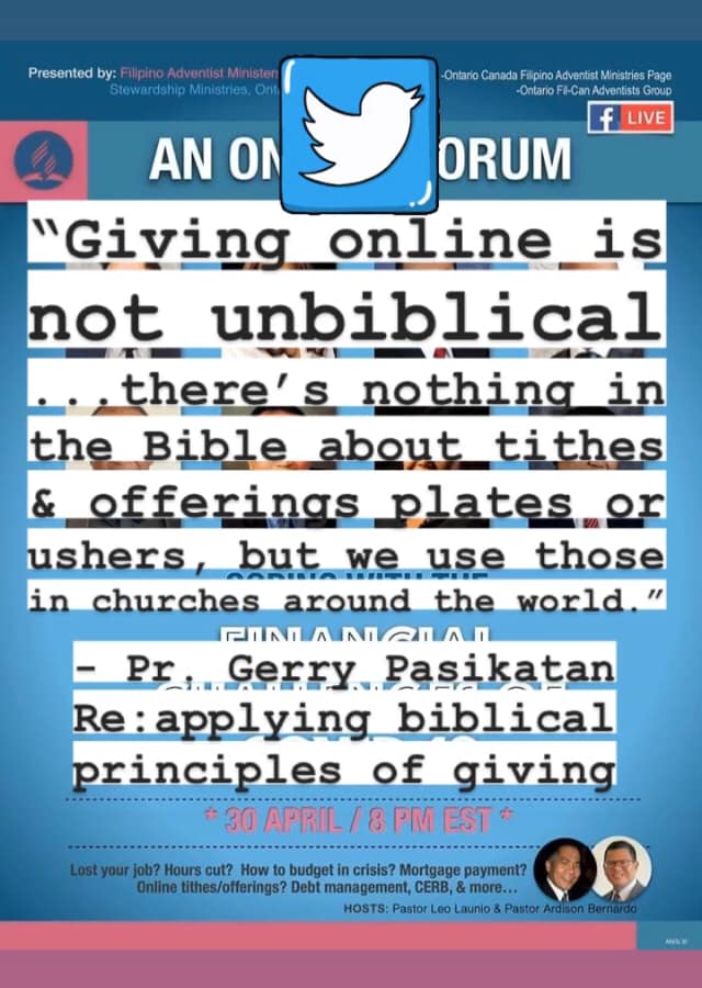 Coping with the Financial Challenges of Covid-19 Forum

#biblicalstewardship 
#faithfulstewards
#onlinegiving
#tithes
#offerings