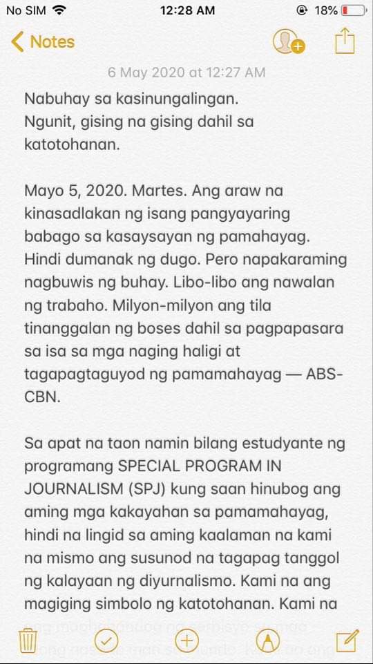 spjoranx's tweet photo. #DefendPressFreedom 
#MalayangPamamahayag 
#NoToABSCBNShutDown https://t.co/joXZdM25wb