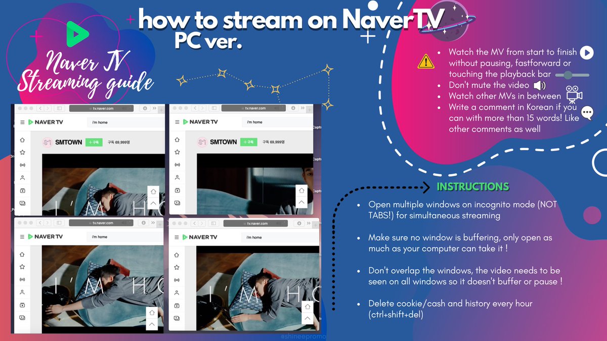 ★ HOW TO STREAM ON NaverTV PC ver.website  http://tv.naver.com 