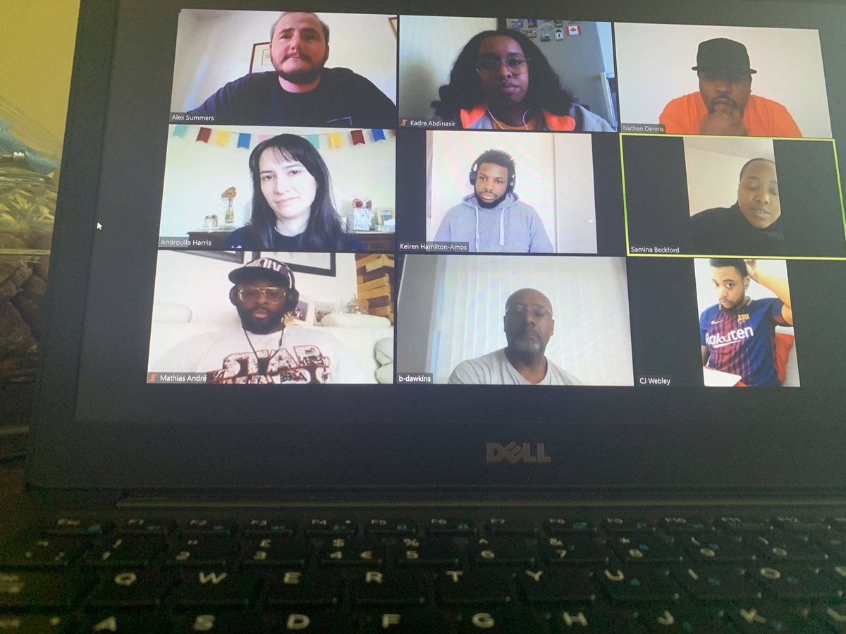 Kadra_A_'s tweet photo. Our #ShiftingTheDial partnership meetings are getting bigger - lovely to see new faces π. @fclegacyuk & @BirminghamRep have adapted their approach to continue providing vital prevention & early mental health support to young black men in #Birmingham during lockdown. https://t.co/BxJqUU3G8D