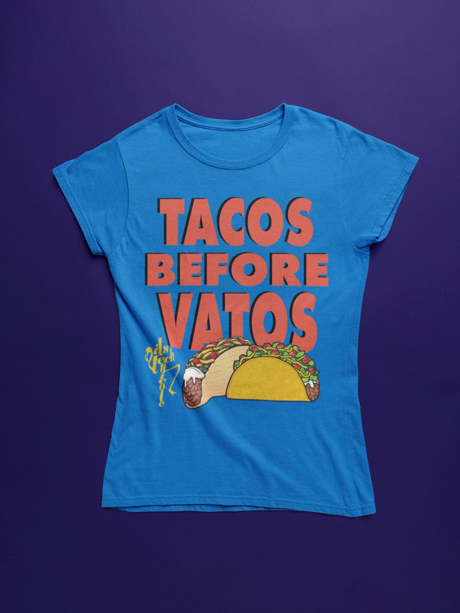 itstechnicole's tweet photo. Regla Número Uno: Tacos Before Vatos! ¡Disponible ahora en el sitio web de SHOP en mi biografía! (Aquí están las tallas de mujer S a 3XL.) ¡Siga @itstechnicole para más! #ItsTechNicole #TacosBeforeVatos Available via SHOP link in my bio! Size S to 3XL. #CincoDeMayo2020 https://t.co/CfEfbRVXVz