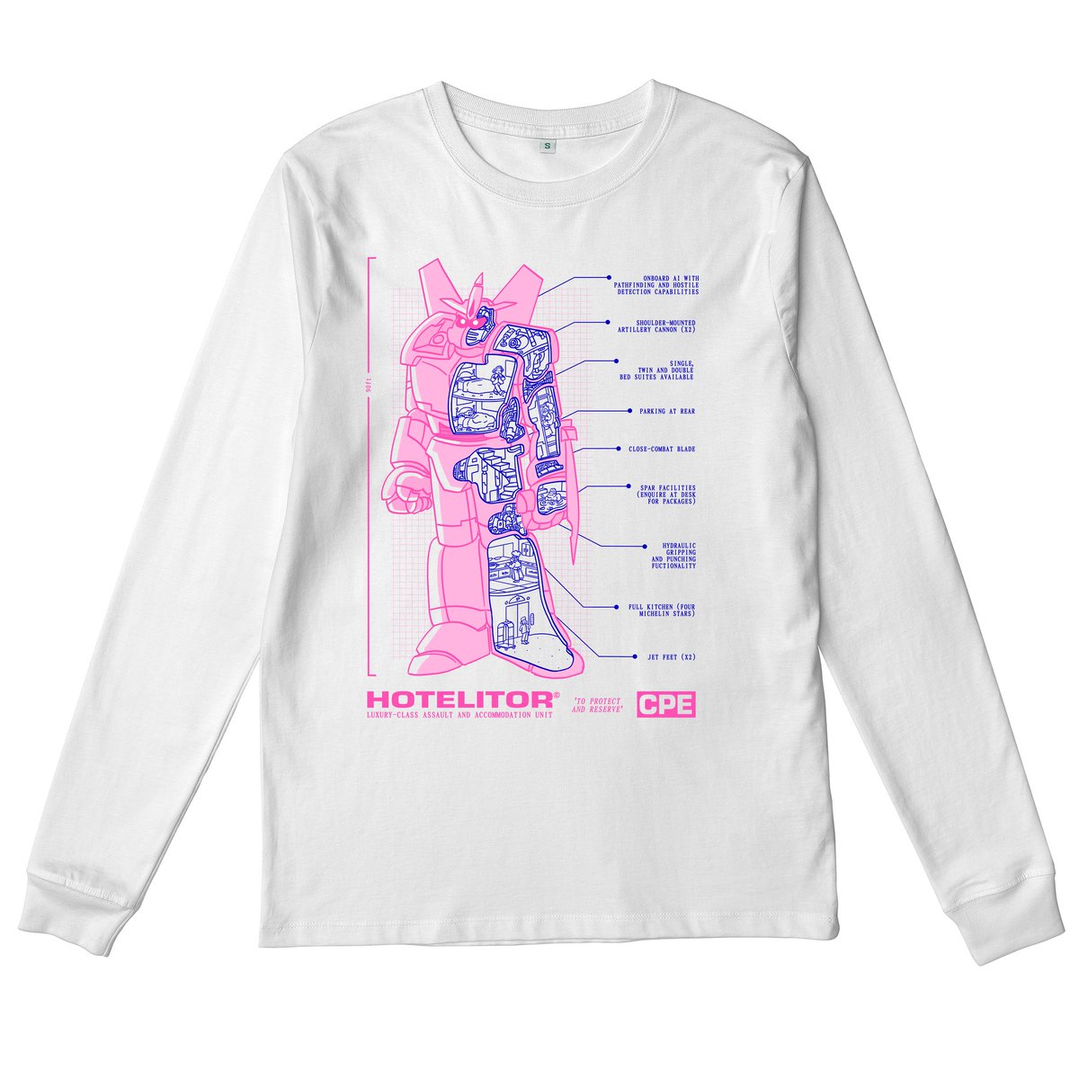 Hello friends. I have made a HOTELITOR shirt with <a href="/everpresshq/">Everpress</a> - all proceeds go to <a href="/nhscharities/">NHS Charities Together 💙</a>! everpress.com/hotelitor Fans of mechs, hotels, public health - YOU HAVE 14 DAYS! Shipping worldwide!!