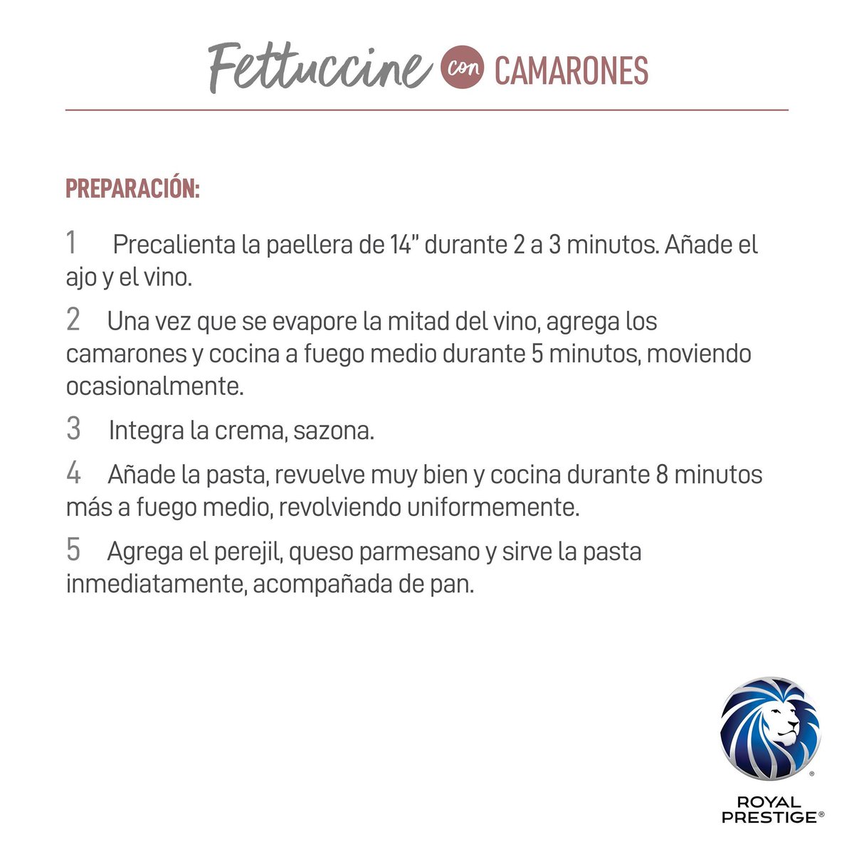 MxRoyalPrestige's tweet photo. ¡Tenemos las mejores recetas para sorprender a mamá en su día! 😉 Por ejemplo, esta rica pasta con camarones que puedes hacer rápido y fácil en la paellera de #RoyalPrestige 
#QuedateEnCasa #RoyalPrestige #MasPosibilidades #MasCorazonesContentos ❤️ https://t.co/lOOsoDd1el