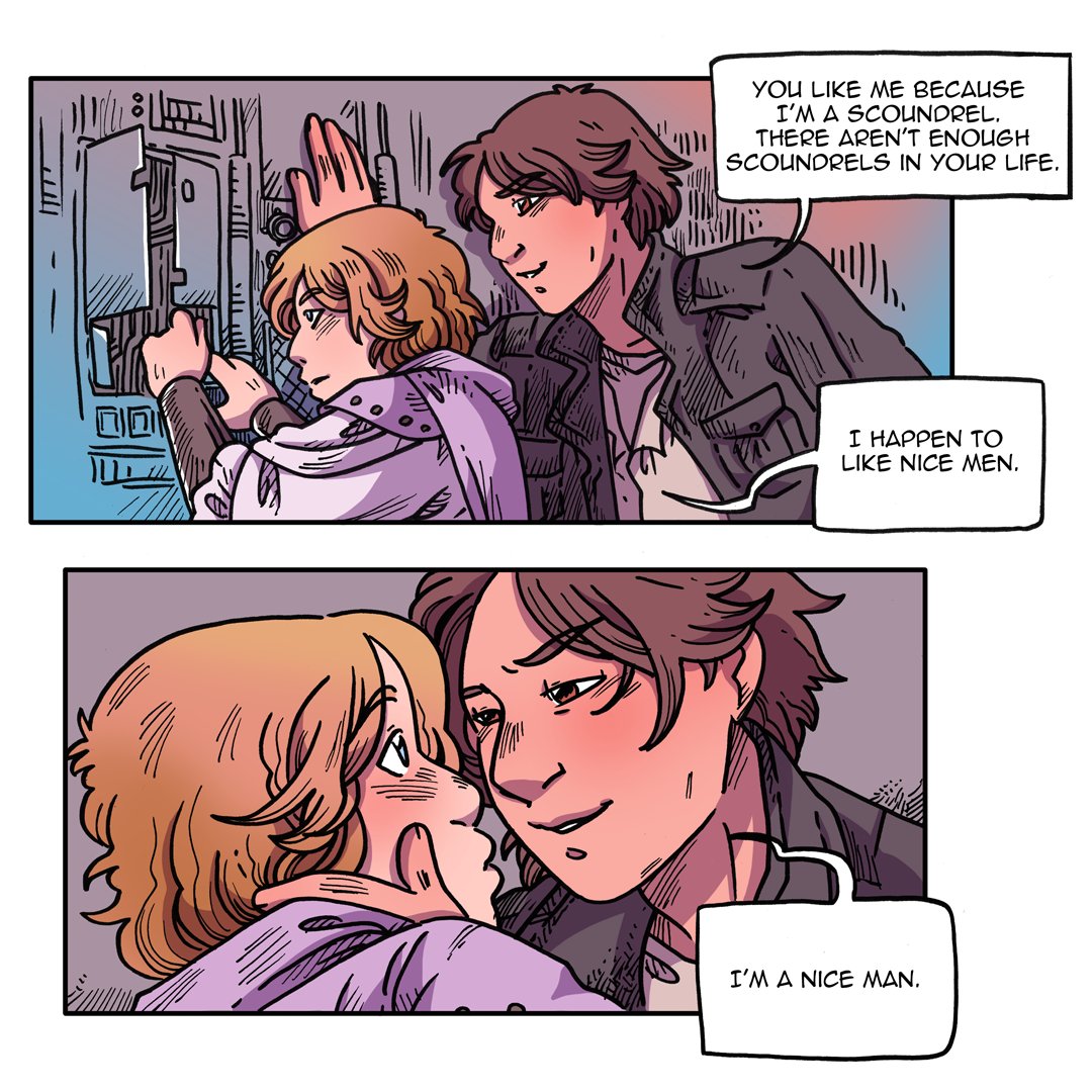Some twinswap (Luke Organa / Leia Skywalker) and gay comics. 