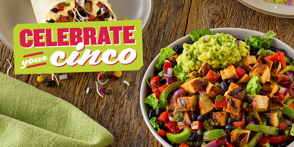 qdoba's tweet photo. The best way to fiesta at home this Cinco de Mayo? With a margarita in hand 🍹 and QDOBA 🌮 delivered to your doorstep! https://t.co/ZbEISJ4Jk6