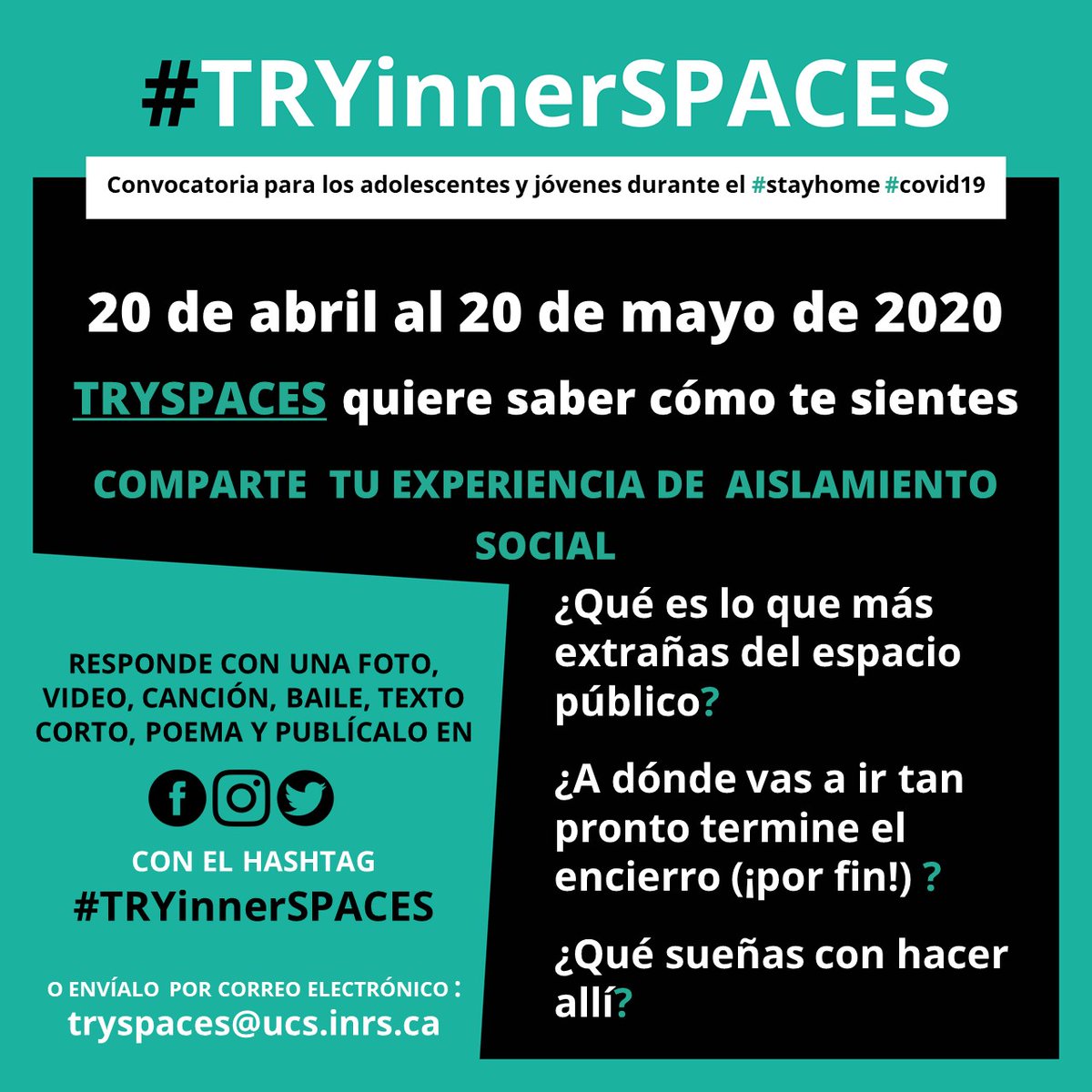 tryspaces's tweet photo. Aunque se puede celebrar afuera las festividades del #CincoDeMayo , TRYSPACES les invita a compartir como viven su experiencia de aislamiento social de la forma artistica que prefieren y etiquetar #TRYInnerSPACES ! https://t.co/8uzFYQnX6p