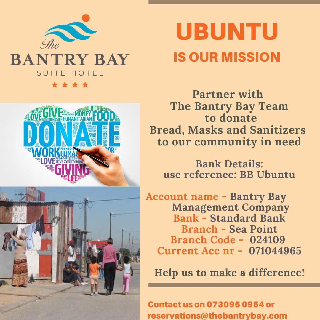 Ubuntu is Our Mission - Help us to make a difference! #pleasedonate #bantrybay #COVID19 #bantrybay