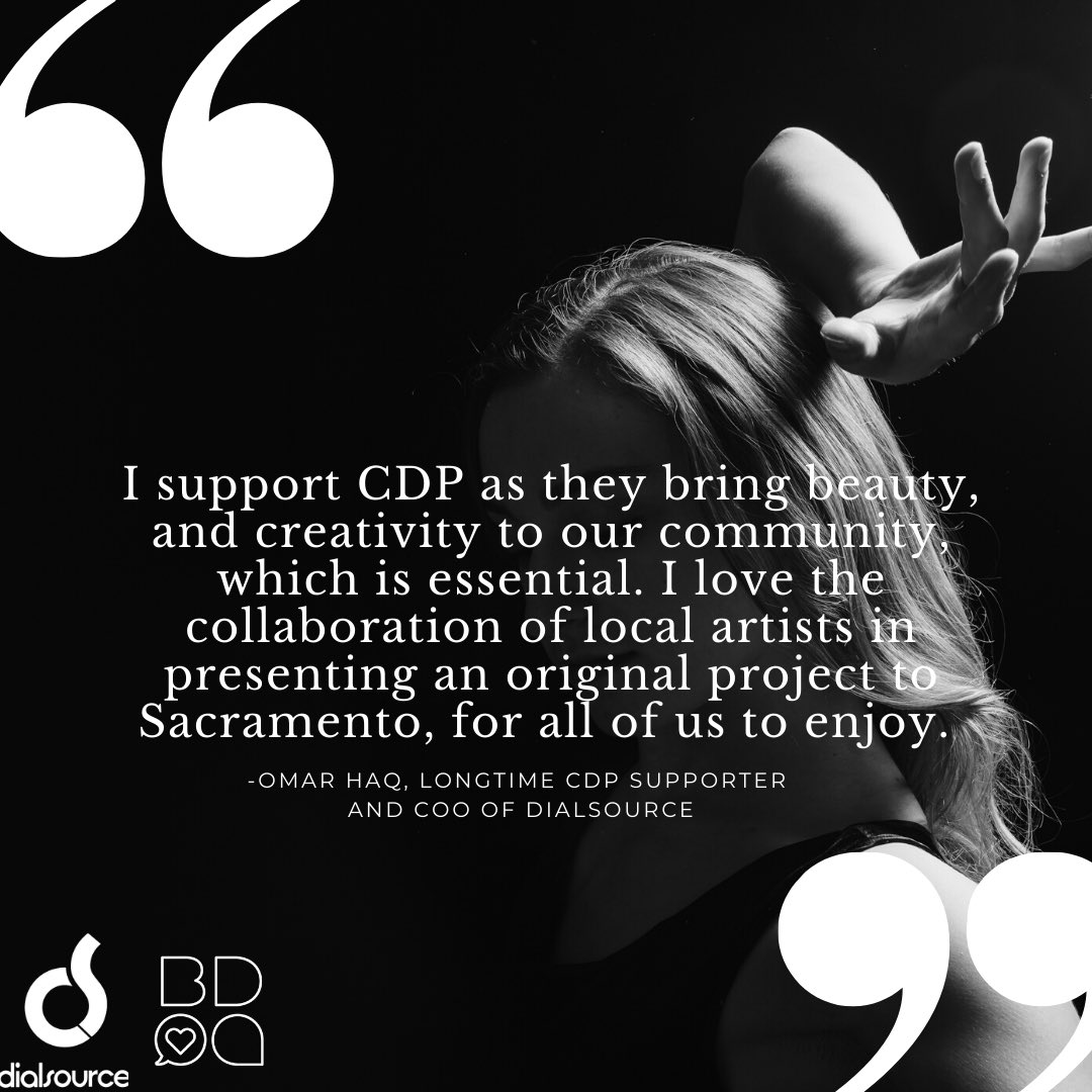 cdpdancers's tweet photo. Thank you Omar! 🙌 Don’t Forget, thanks to our friend Omar and the Dialsource team, your BDOG gift will be matched up to $5,000!
Have you heard?
Visit https://t.co/yGIODQE8Sn to schedule your gift today. #bdog2020 #capitaldanceproject #behindthebarre2020 #madeinsacramento https://t.co/tYWniJ21dO