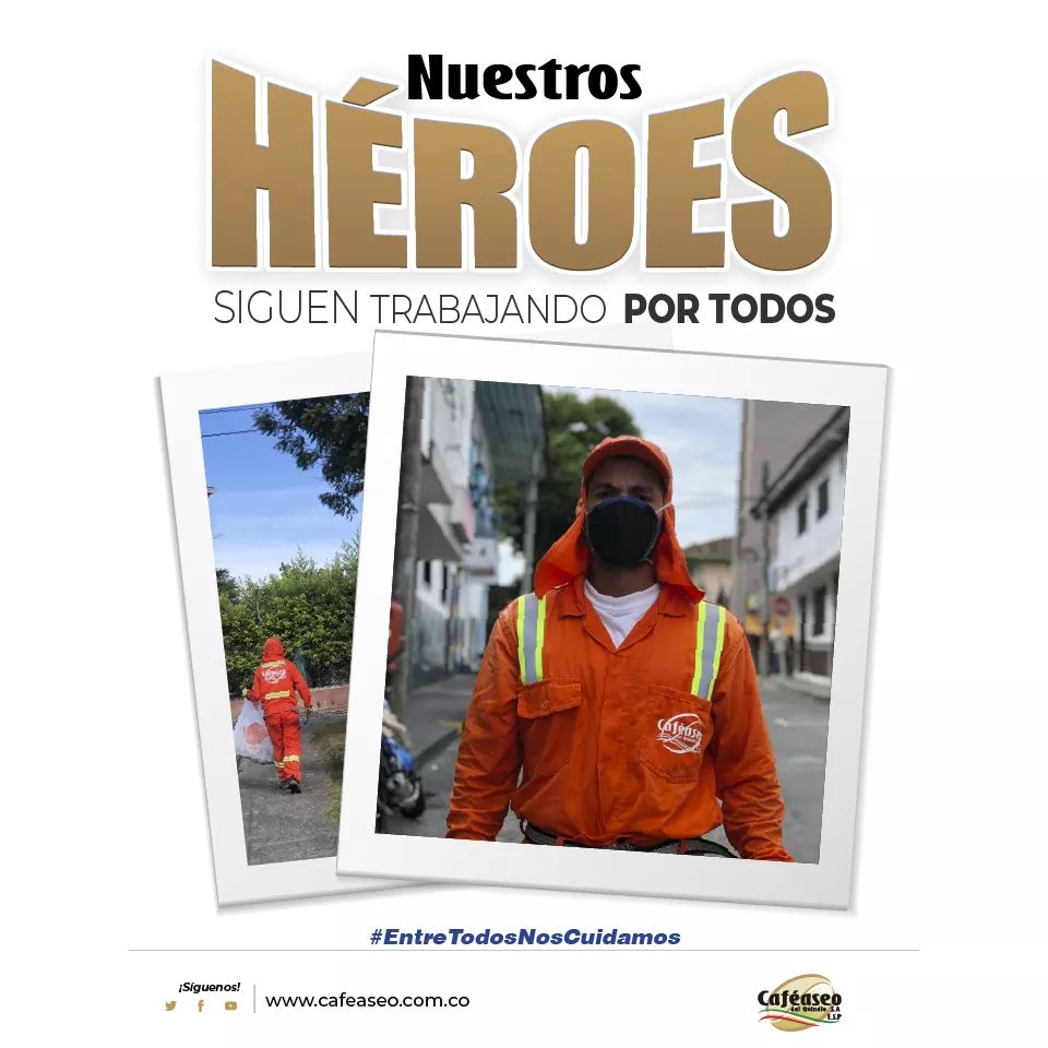 Cafeaseo's tweet photo. Durante esta semana estaremos compartiendo con ustedes algunos de los rostros de nuestros héroes.

#Hoy tenemos el rostro amable de nuestro héroe Cristian Tabarez, uno de nuestros #HéroesSinCapa.🦸‍♂️ #Montenegro .🧹
#QuédateEnCasa #EntreTodosNosCuidamos #PiensaVerde https://t.co/ATAsDsFqBt