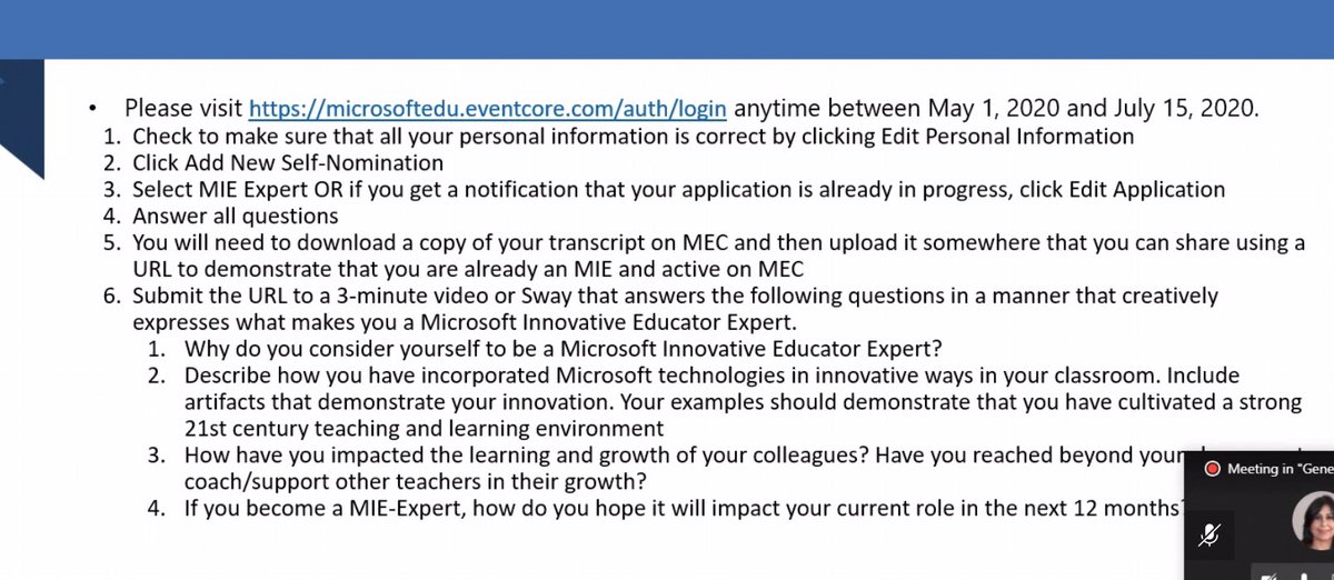 Attended monthly MIEE community connection call today at 4.30 pm Latest Showcase School Program was discussed, Best practices shared by 2 Showcase schools. Great learning! MIEE May apply for this year. Hey Team @KnpsIndia Let’s all grab this opportunity! @MicrosoftEDU #MIEExpert