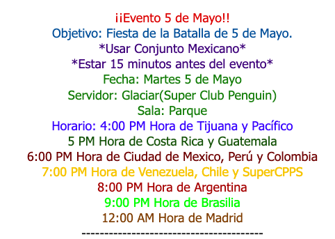 mariobrus1's tweet photo. Los invitamos al evento 5 de Mayo @WildNinjasCP https://t.co/YBIH0aPNnA