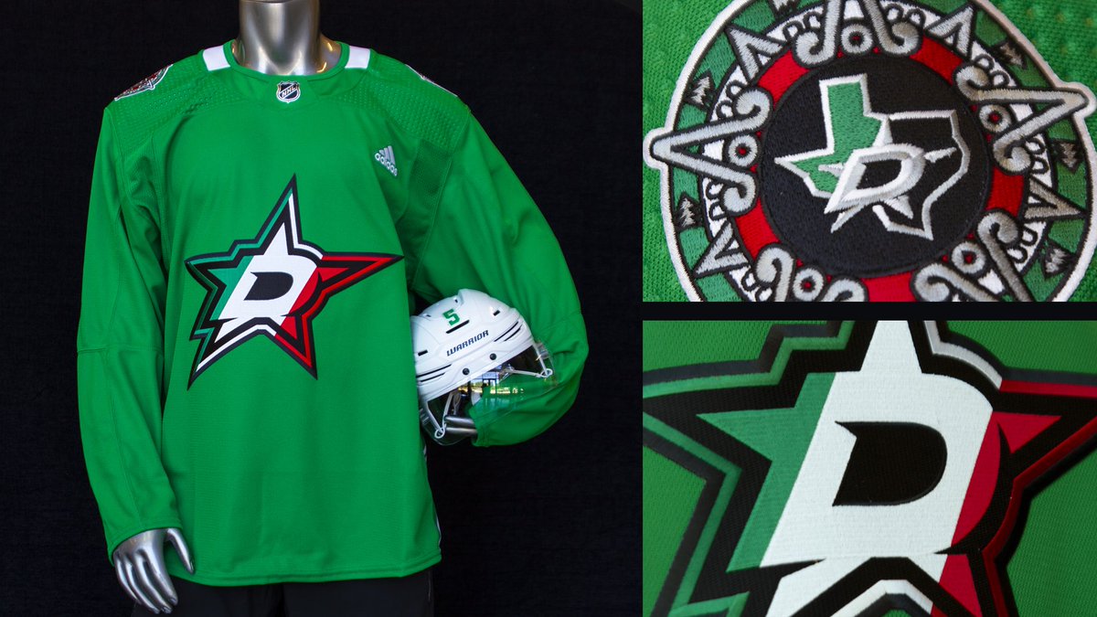 Noche Mexicana Warm-up Jerseys. Does anyone know if they end up selling  these to the pubic? : r/DallasStars