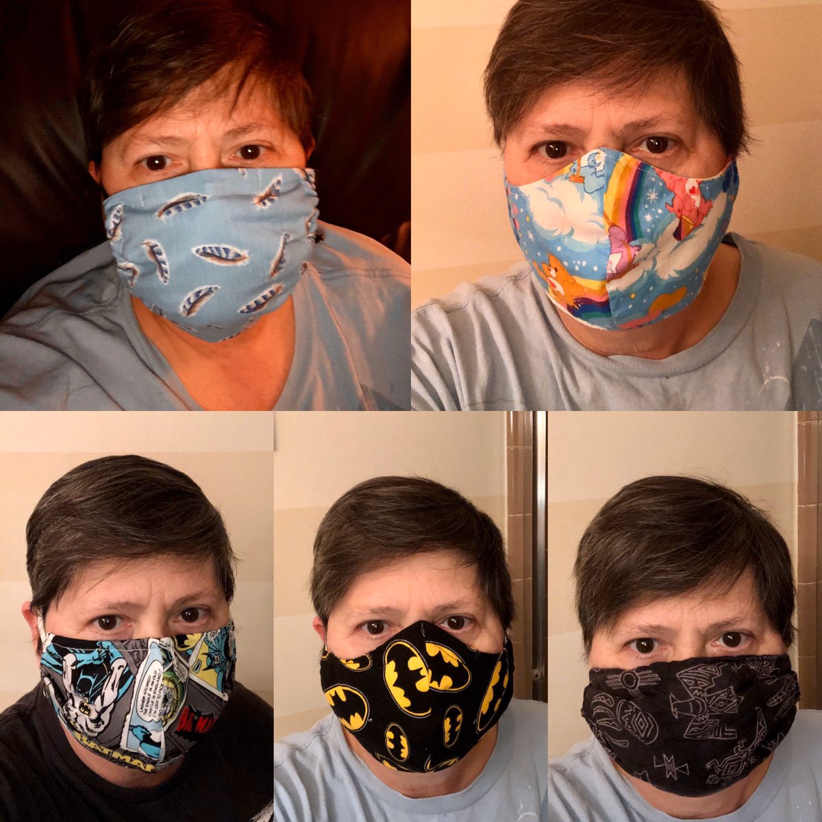 RomoTake2's tweet photo. Options. What the well dressed dyke is wearing in 2020. Who knew that one day we’d live in an age where masks were an integral part of our wardrobe? Thank you Beloved, Tiffany, Shug, Londa and Angelique ￼♥️ https://t.co/FBNhgjxoiu