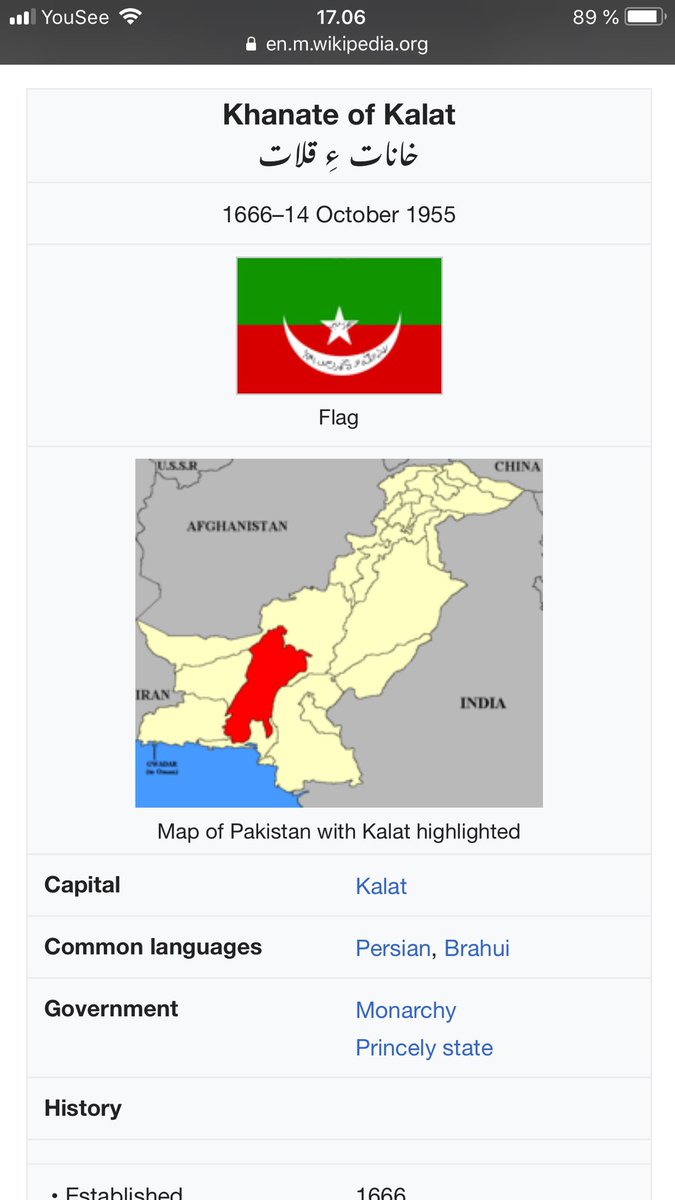 Princely State of Kalat mere 26% of today’s province of  #Balochistan was ruled by Mir Ahmed Yar Khan who was close to  #QaideAzam, his legal adviser.Kalat had a nominated parliament dominated by pro Congress & anti Muslim League politicians of Kalat State National Party. /12