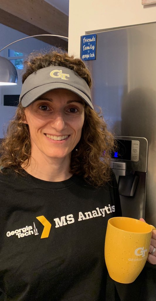 lylysoul's tweet photo. Proudly representing @gtomsanalytics in France since I am #GeorgiaTechAnalytics ! Thanks for my new Tshirt (which will smell Raclette cheese tonight ๐) https://t.co/9cCxTUU15O