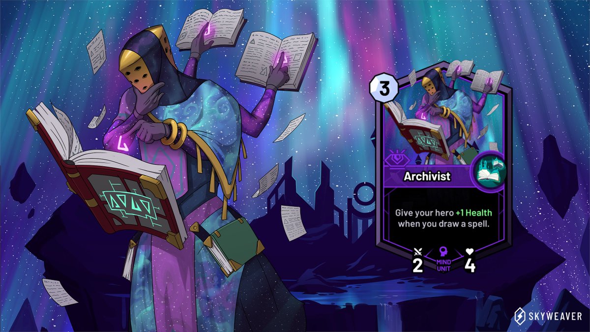 SkyweaverGame's tweet photo. The 👁️ Wisdom 👁️  Prism is all about defensive and long-term strategy. Here's a glimpse of what Units you'll be able to summon with that particular Prism. 

Which Unit would you add to your deck? https://t.co/vIEUfJhrbQ