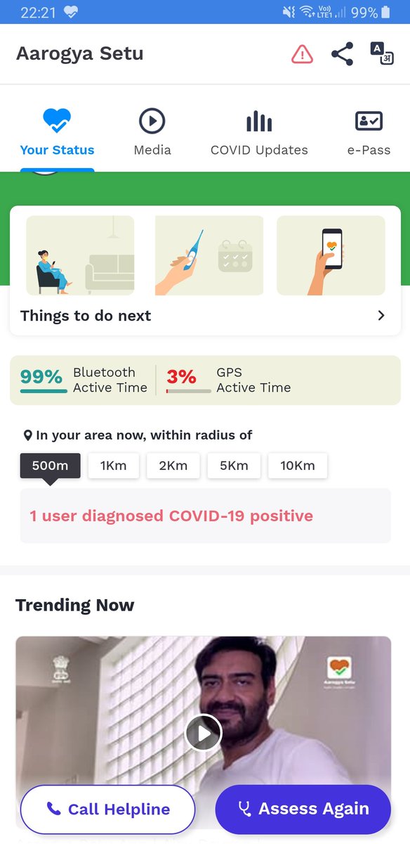 ashvini35's tweet photo. @SetuAarogya I have to understand that if the app is showing 1 person diagnosed positive, what does it mean.  Who is that, which place he/she lived in. Is that area is declared as containment zone.??? https://t.co/iSjAcrVIMI