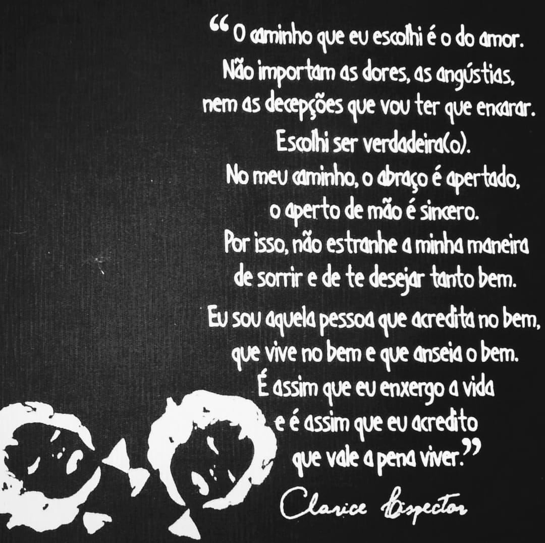 sonllycontreras's tweet photo. Hoje, 5 de maio, primeiro Dia Mundial da Língua Portuguesa quero comemorar com este poema de Clarice Lispector porque realmente esse foi o caminho que eu também escolhi: ser verdadeira. #LerEAprender #LerESer #DiaMundialdaLinguaPortuguesa https://t.co/EhblOByEDV