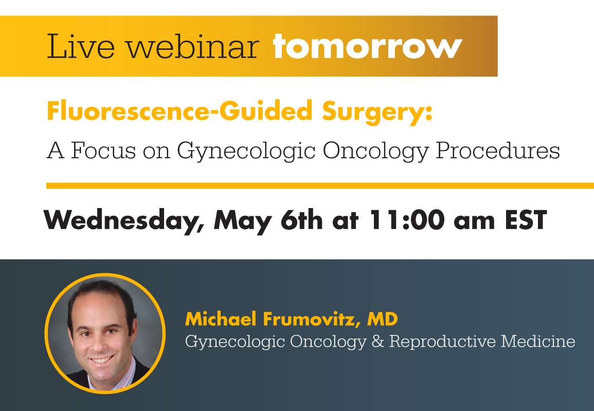 StrykerEndo's tweet photo. Join world-renowned #GynecologicOncologist Dr. Michael Frumovitz for a webinar TOMORROW! Dr. Frumovitz will focus on the use of #FluorescenceImaging for lymphatic mapping during uterine and #CervicalCancer surgery... Space is limited, register now: https://t.co/0WQRs9X35Q https://t.co/1LJwYf9Fa3