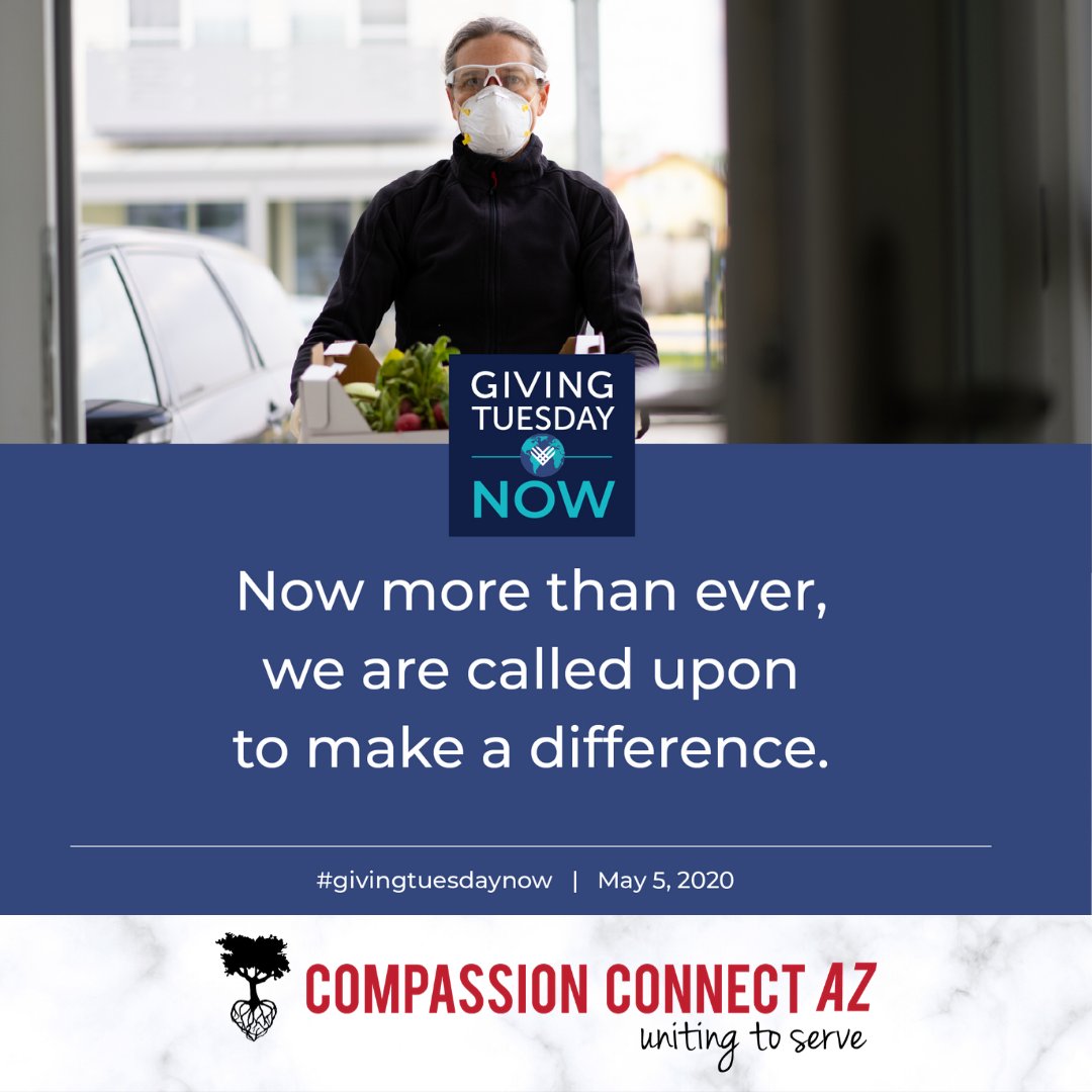 #GivingTuesdayNow is a new global day of giving and unity that is taking place today! -- May 5, 2020 --  as an emergency response to the unprecedented need caused by COVID-19. We hope you'll join us for this historic day of generosity and kindness! compassionconnect.givingfuel.com/az-spring-camp…