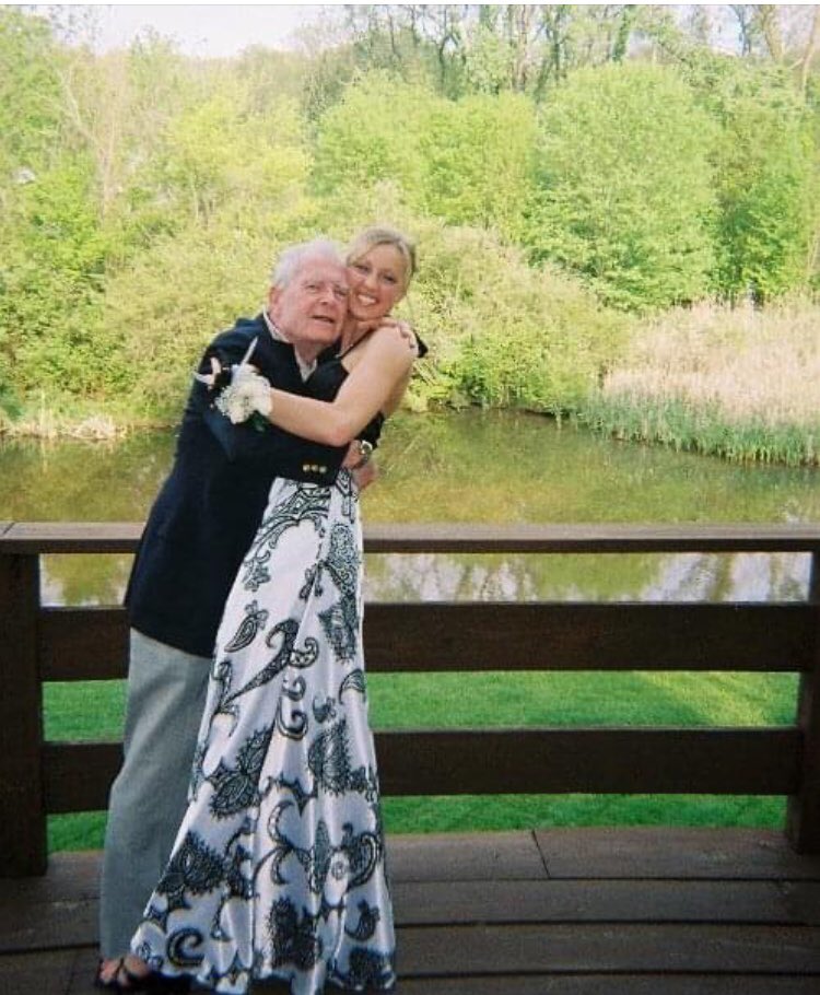 WorkmanNPHS's tweet photo. Prom 2007 with my date and my grandpa #NPHSVirtualProm https://t.co/bVkBbA0q0e