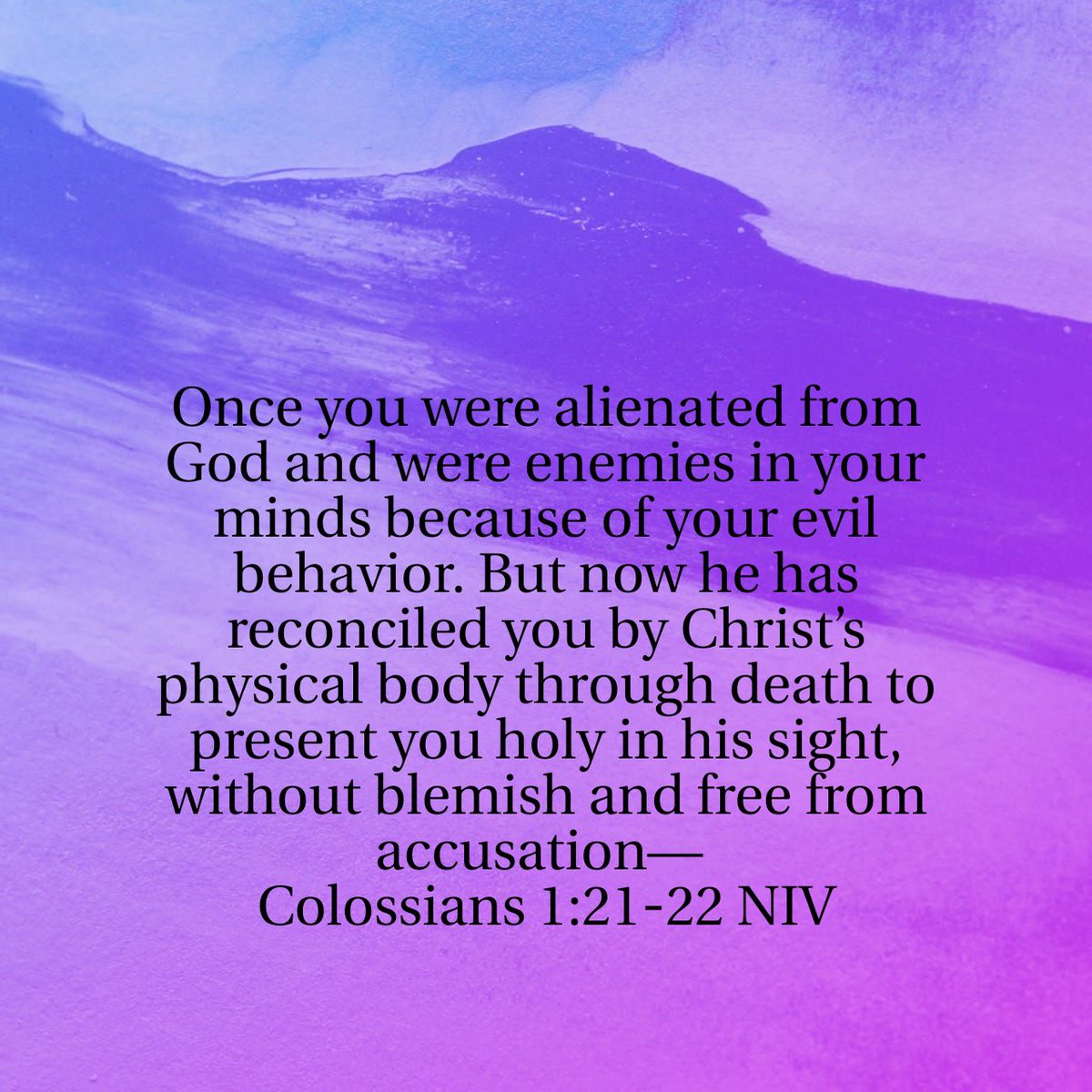 WordIntl's tweet image. We were alienated in our own minds!
Once you were alienated from God and were enemies in your minds because of your evil behavior. …
bible.com/bible/111/col.…
