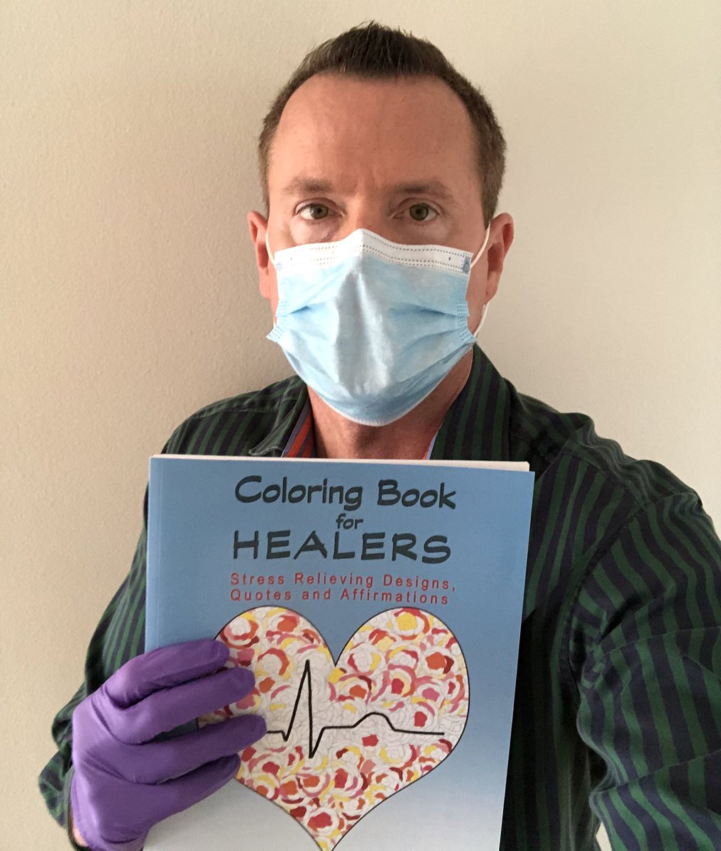 DrRonHolt's tweet photo. ATTN Frontline Providers: Free coloring book offer!

We are in this #COVIDー19 pandemic together, but YOU on the front line are under a lot of stress.

Please accept this free print book to help relieve stress thru affirmations &amp; coloring:
https://t.co/jPbbLkByRA

RT to share. https://t.co/gOpfiaOOxQ