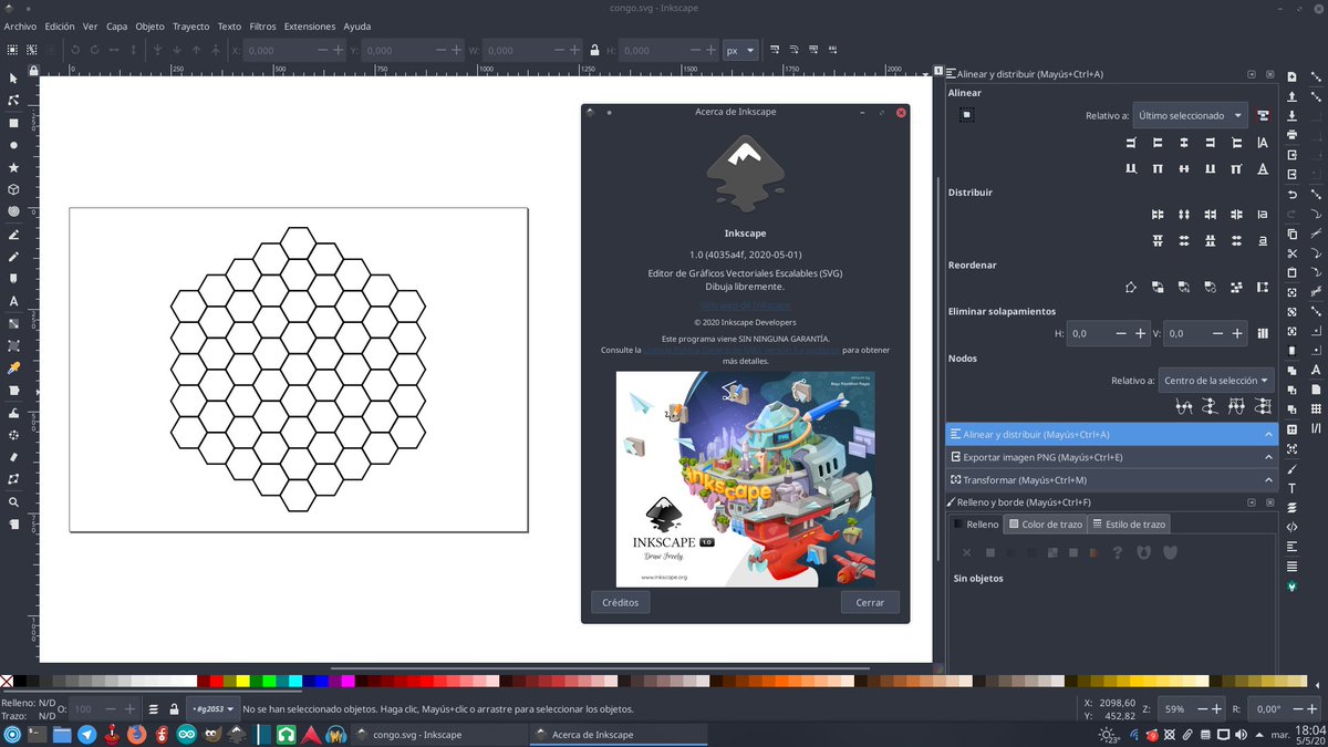 podcastlinux's tweet image. Probando @inkscape 1.0
El aspecto es muy bueno y con nuevas funcionalidades.
inkscape.org/news/2020/05/0…