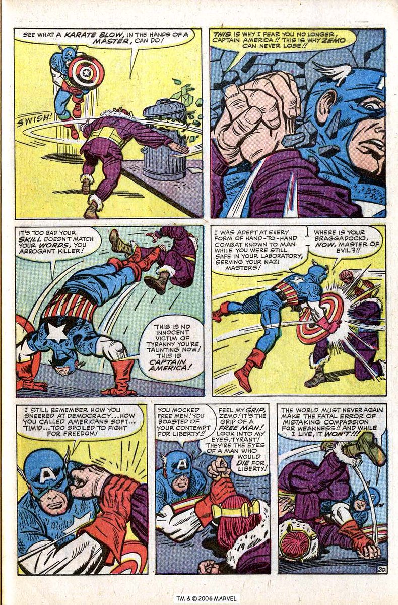 Fighting American 5, story page 3, December 1954-January 1955 by Jack Kirby  and Joe Simon, in Peter Roe's Other published art Comic Art Gallery Room, image size:790x1200