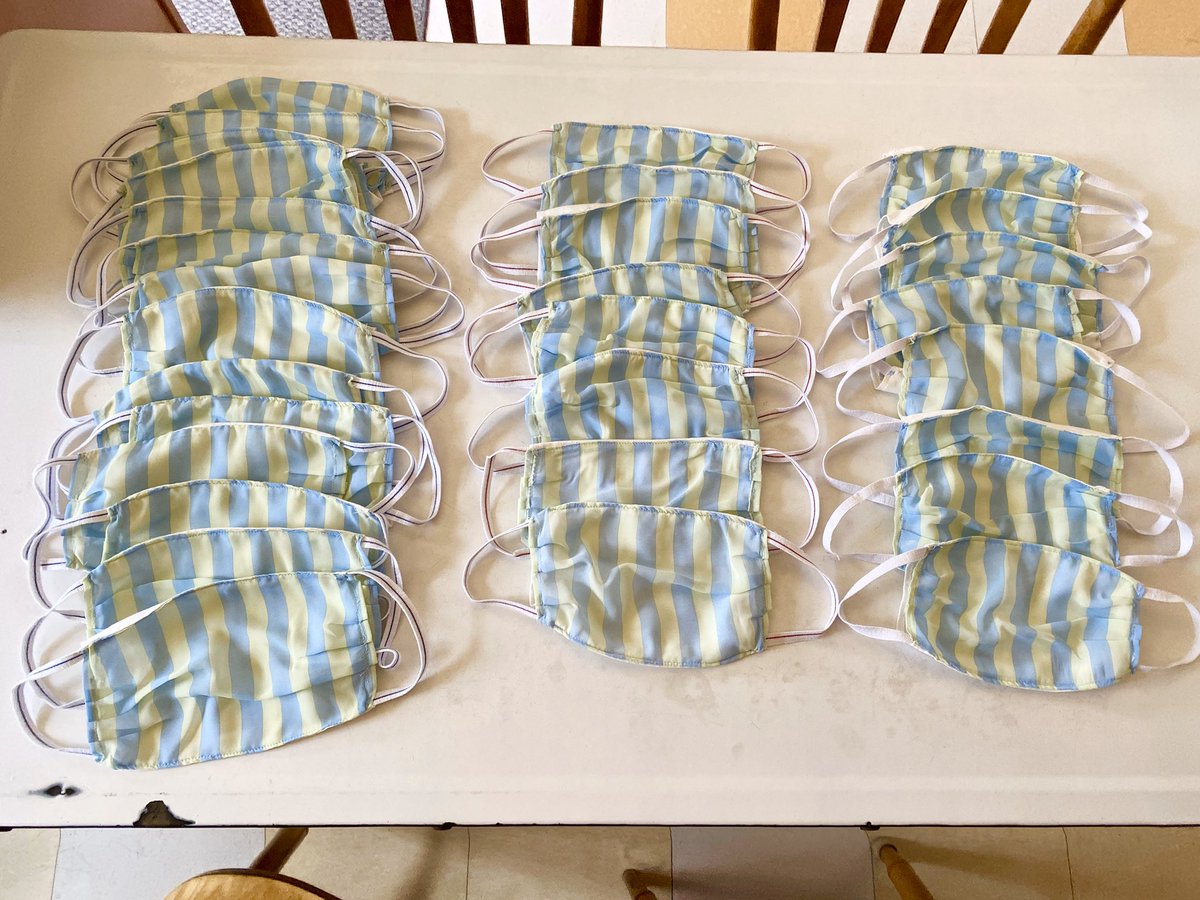 SheilaBoudreau's tweet photo. First masks done! Off to @shelaghmccart soon to send up to northern #FirstNations. Thx @togetherlab!#FindingOurPowerTogether #COVID19 #communitiestogether #Indigenous https://t.co/rPyLSkAo6f