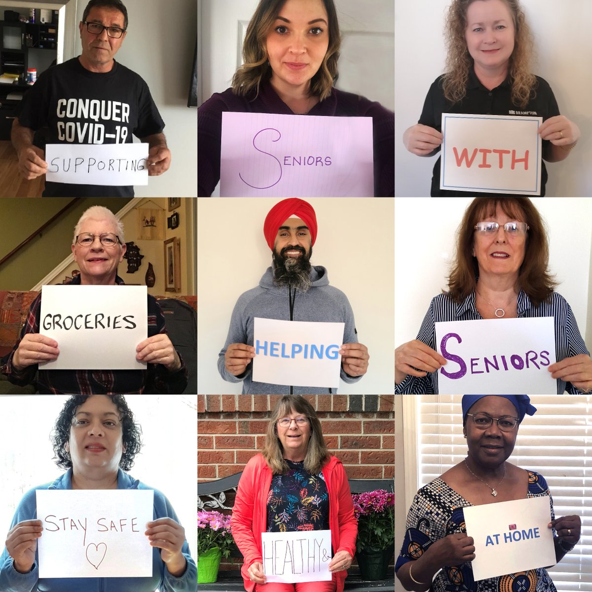 CityBrampton's tweet photo. It’s #MentalHealthWeek, and the COVID-19 Seniors Support Task Force has a message to share! During this trying time, we are supporting #Brampton’s seniors and their mental health with grocery delivery, opportunities for social connection, and more:  https://t.co/IsKLKckiZ3 https://t.co/P657kPWcps