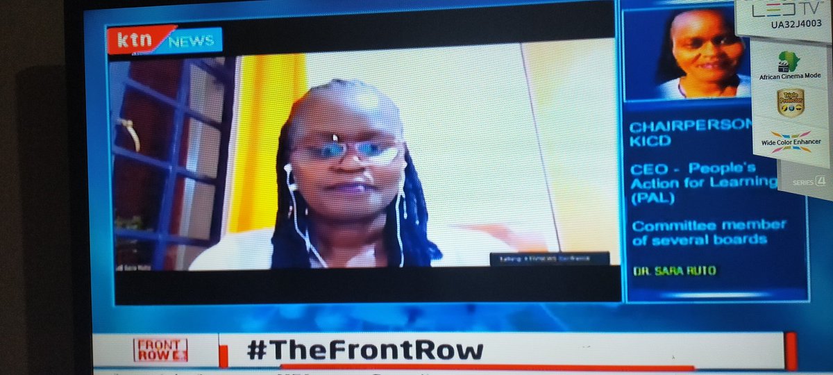 KICDKenya's tweet photo. There is nothing that is too little when you want the child to learn~ KICD Council Chair @SaraRuto_ pleading with parents to encourage children to follow #OutOfClassroom lessons on radio, TV and https://t.co/uu0hD1UIMy as a better alternative.
#FrontRow @KTNNewsKE https://t.co/gZnqpRNO6Y
