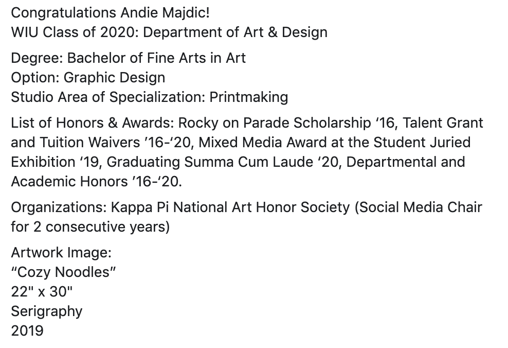 WIU Art & Design tweet media