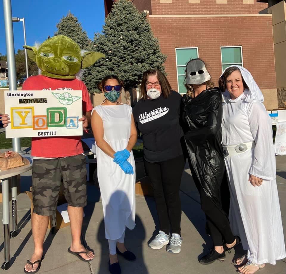 WAS_STARS_276's tweet photo. Washington Families, you are truly amazing! We had an outstanding turnout to our school parade last night. We can't tell you how much we miss seeing all of you on a daily basis. Our teachers and staff felt the love on the first day of Teacher Appreciation Week.  #OneSLCSD https://t.co/8IatqXeE2V