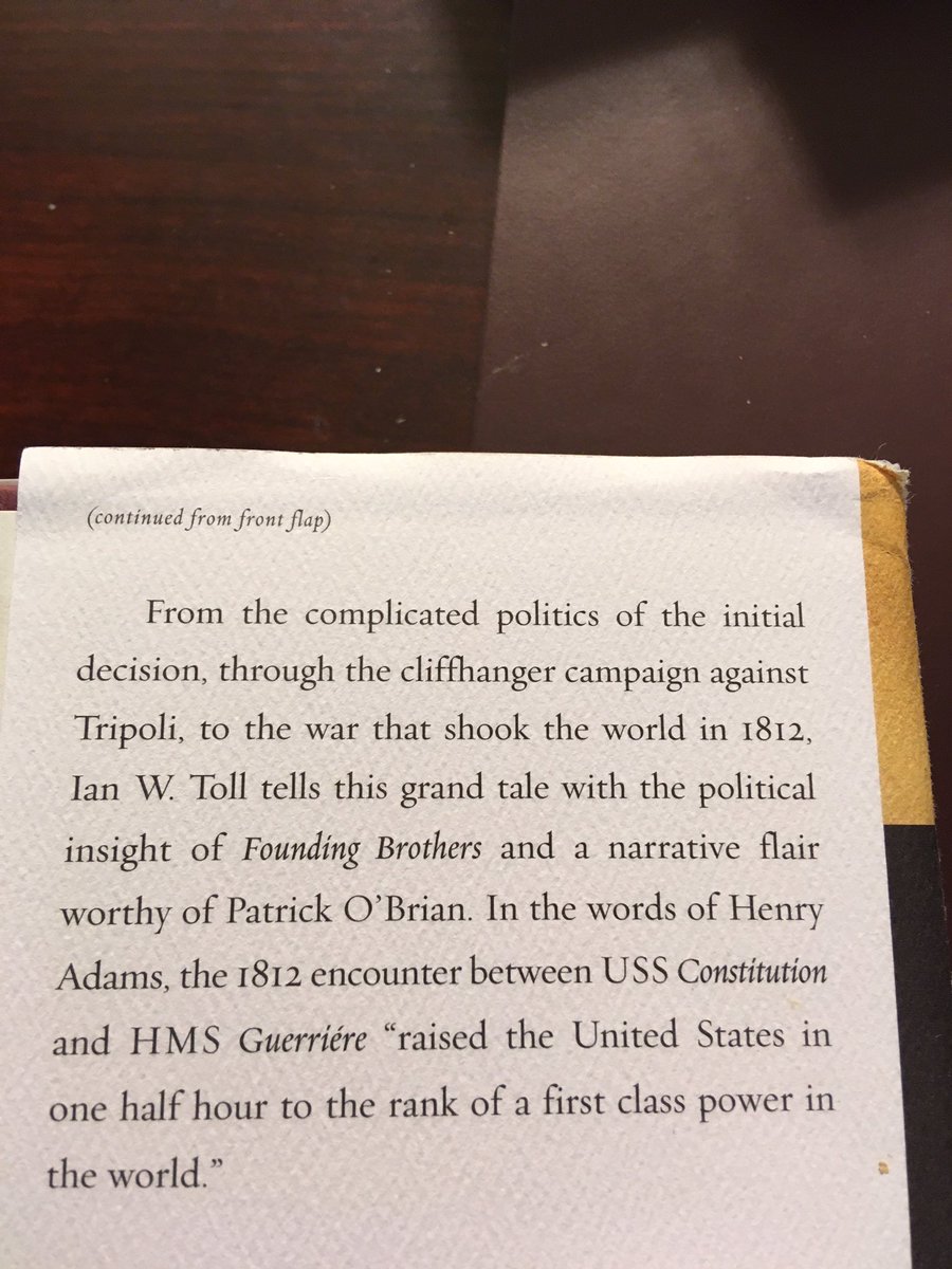 Suggestion for May 5 ... Six Frigates: The Epic History of the Founding of the U.S. Navy (2006) by Ian W. Toll.