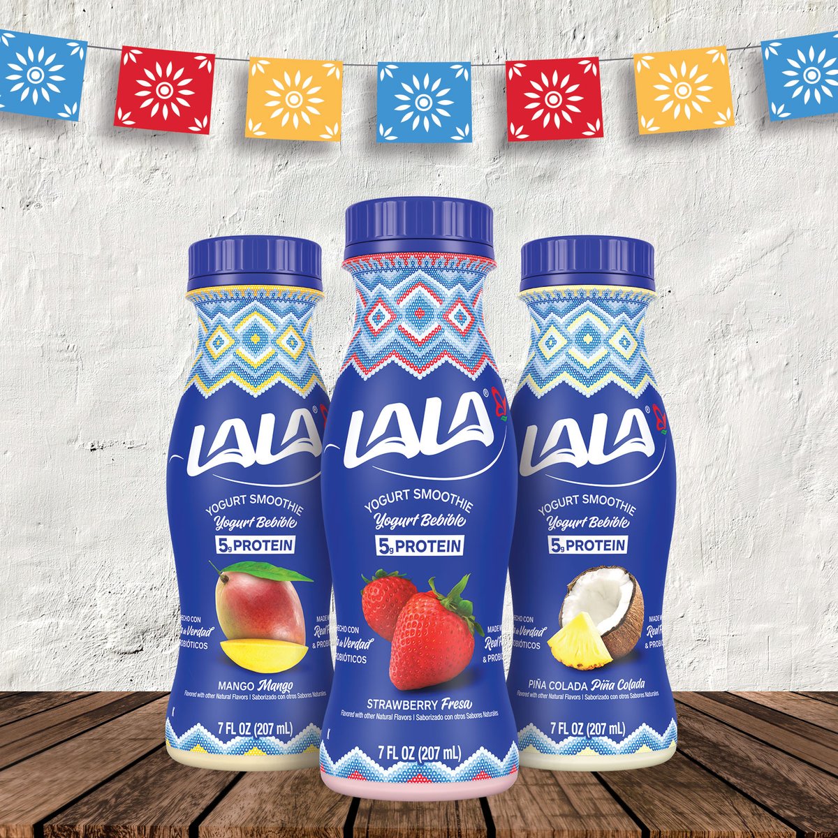 Celebrate Cinco de Mayo con sabor a México at home this year -- whether you’re sharing delicious tacos and our fav crema, or enjoying the new look and delicious taste of our yogurt smoothies. How are you celebrating Cinco-en-Casa today? #CincodeMayo2020 #LALA #Crema #NewLook