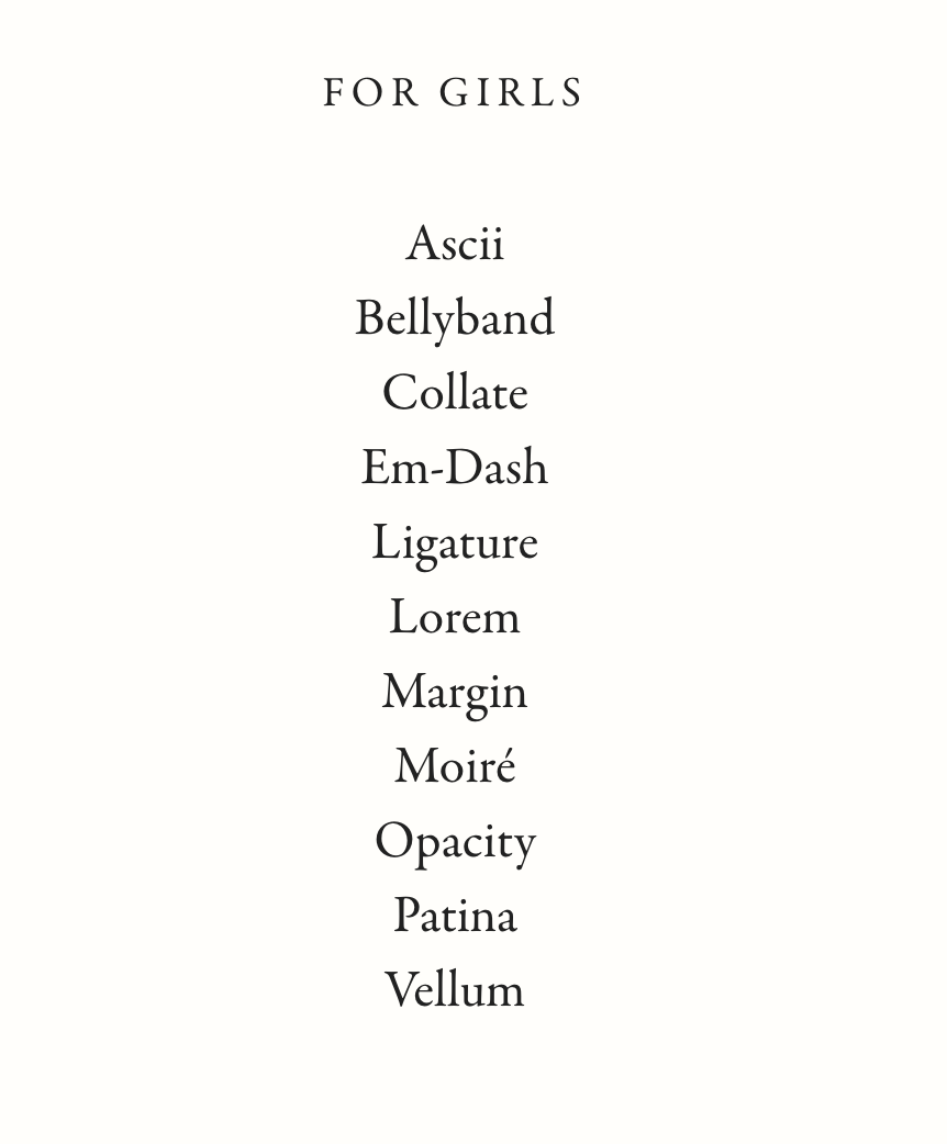 Present & Correct on X: “Designer Baby Names. from @mcsweeneys