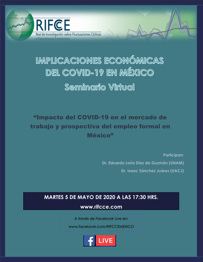 UnamCempe's tweet photo. Los invitamos a que sintonicen hoy a las 17:30 hrs el Seminario Virtual: Implicaciones económicas del COVID-19 en México, organizado por el RIFCCE y en donde participará el Dr. Eduardo @LoriaEdg

Link de la transmisión: https://t.co/Uyv4Fvq3br https://t.co/XxJLGR9XCK