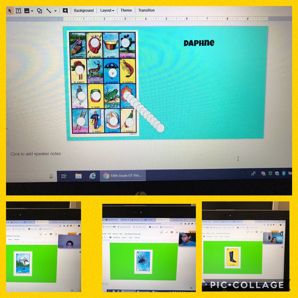 sylviacarrizal9's tweet photo. And the winner is...Daphne! I had so much fun playing virtual Loteria with my @NISDMyers @NISDGTAA groups today. I was so proud when a 3rd grade student who kept winning said, โI want someone else to win.โ #BuildingGoodCitizens #KindnessMatters #CincodeMayoFun #MyersInspired https://t.co/gAoUH4Oe5M