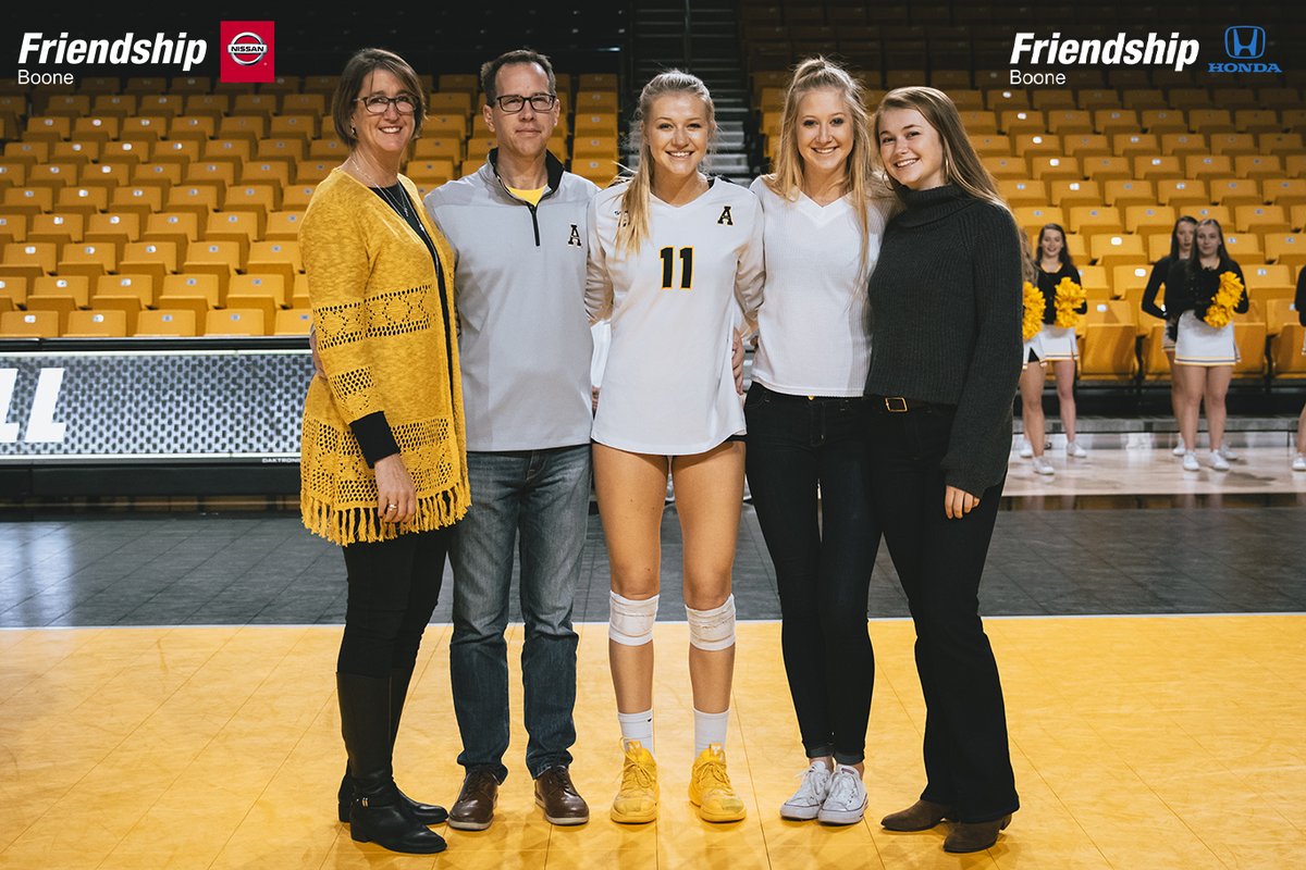 appstatesports's tweet photo. ⭐️ Top Moment Tuesday ⭐️

This fall, @AppStateVB came from behind to defeat Troy 3-2, sending seniors Sydney Farthing and Emma Longley out with a win 👏

Presented by Friendship Honda &amp; Nissan of Boone. https://t.co/aPBfbV55Jc