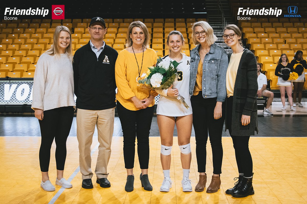 appstatesports's tweet photo. ⭐️ Top Moment Tuesday ⭐️

This fall, @AppStateVB came from behind to defeat Troy 3-2, sending seniors Sydney Farthing and Emma Longley out with a win 👏

Presented by Friendship Honda &amp; Nissan of Boone. https://t.co/aPBfbV55Jc
