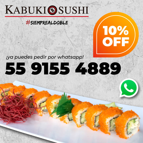 kabukisushi_mx's tweet photo. ¡Recuerda que también puedes realizar tus pedidos vía whatsapp! 😉👌 Quédate en casa pero no con el antojo de sushi, nosotros lo llevamos hasta tu mesa🥢✨
⭐SUSHI 2X1 TODA LA SEMANA⭐

menú, ubicaciones y teléfonos: 
https://t.co/ZoEnc8bhui
#KabukiSushi #SiempreAlDoble https://t.co/eCc3LhqoJr