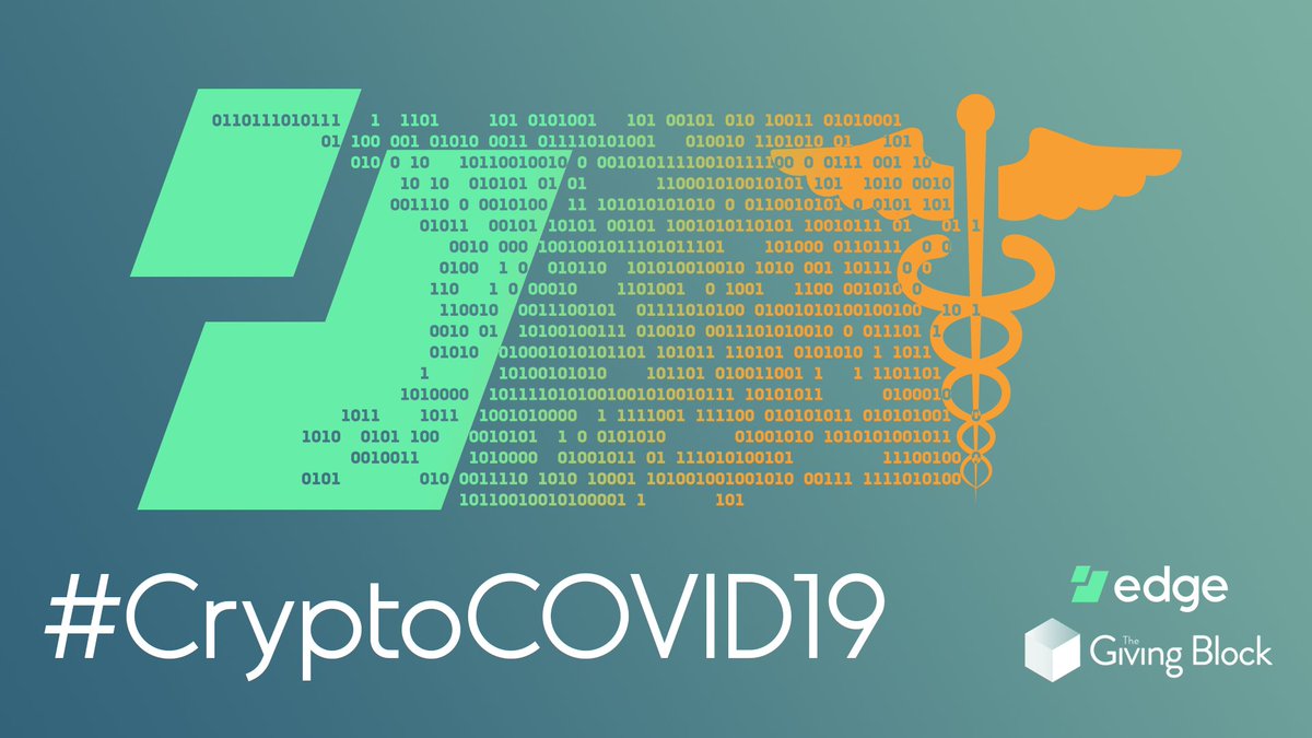 EdgeWallet's tweet photo. Edge and many of our exchange partners, including @MoonPayHQ, @BitsofGold_LTD, @bity, @ChangeNOW_io, @Changelly_team and @Godex_io are joining @TheGivingBlock in the #cryptoCOVID19 effort to help fight the #coronavirus outbreak. 

https://t.co/VaZRDaAN5O https://t.co/tJOjNuTF9z