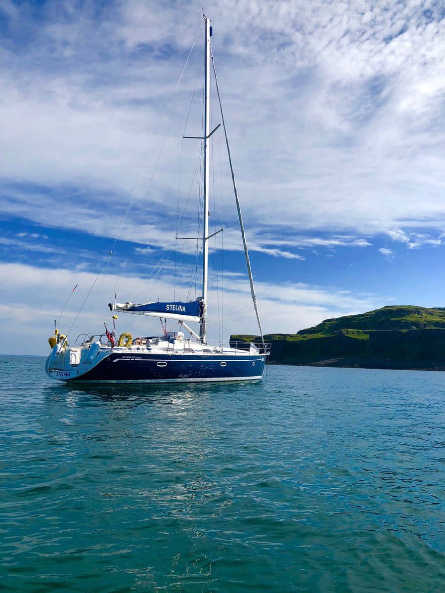 ScotSail's tweet image. Our Bavaria 47 Stelina on our Puffins &amp;amp; Corryvrecken AdventureSail Cruise 2019