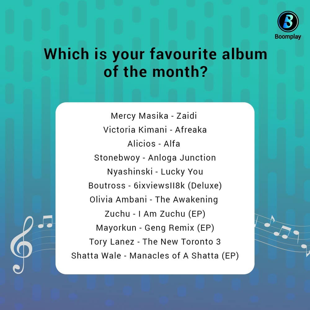 .#April was an outstanding month in the #music industry filled with a number of project releases 🎶🔥

Leave a comment below your fav. #Album or #EP?

 📌 All are available on #Boomplay!
Listen, Enjoy &amp; Share 💯

#NewMusic #MusicMotivation #Trending #Trending #BoomplayAndVibe