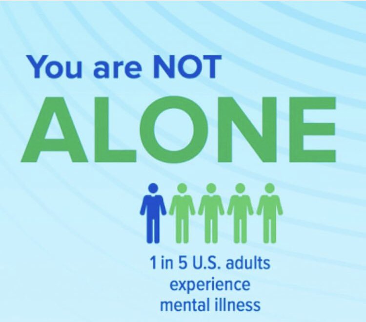 Plano_SS's tweet photo. While 1 in 5 people will experience a mental illness during their lifetime, everyone faces challenges in life that can impact their mental health. 💚#breakthestigma https://t.co/8VtpBwVu8B