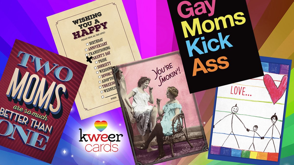 KweerCards's tweet photo. So many varied and #gay ways to say #HappyMothersDay to and all #gaymoms, #lesbianmoms, #transmoms, #Queermothers and so much more!  https://t.co/NP8s9P5J8n https://t.co/oR4w8zlOhA