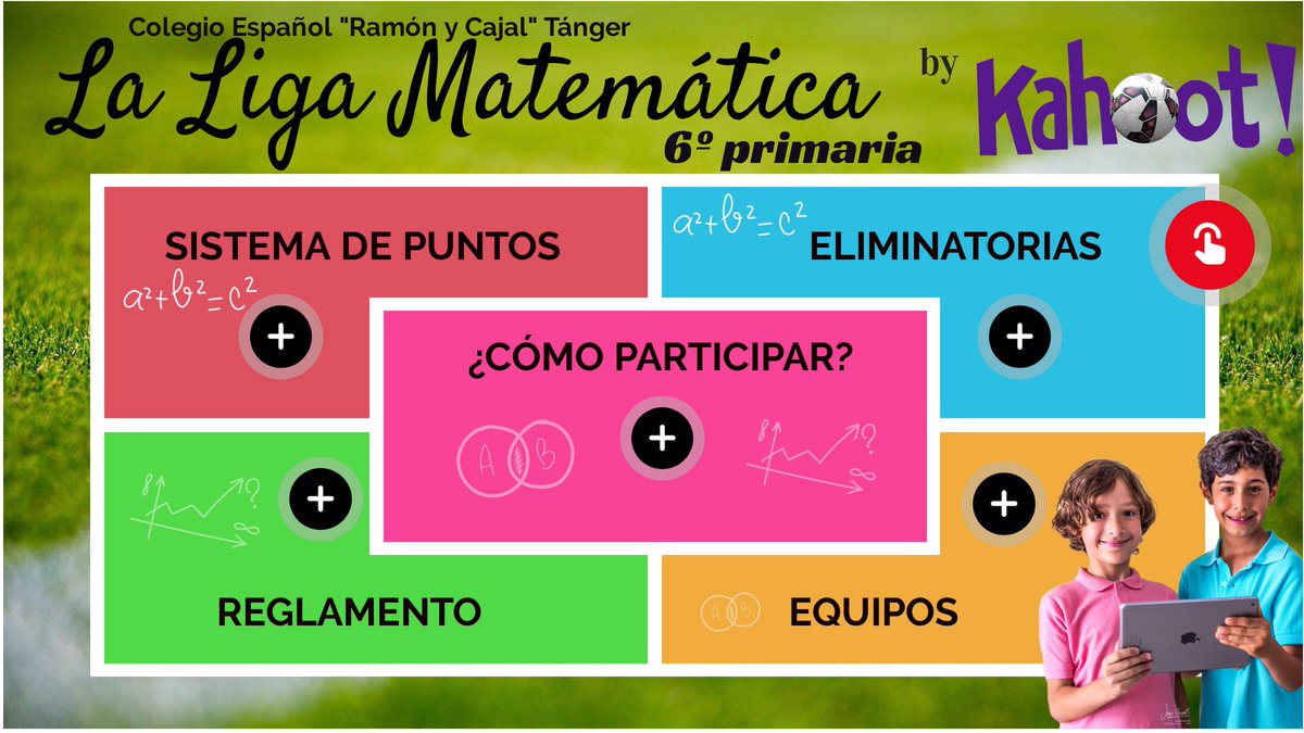 CEramonycajal's tweet photo. ✅Creamos proyectos de #gamificacion  para mejorar de forma lúdica la motivación,la concentración y el rendimiento matemático de nuestros alumnos/as de 2º a 6º l📚🤔📲➗➕⚽️
#innovacioneducativa
#centrosespañolesmarruecos 
@ColegioCajal 👍
https://t.co/xQouefVO0m https://t.co/QcHYXQJ9Ou