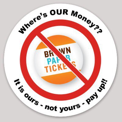 hammy05's tweet image. This is your weekly reminder that @BPTickets still has not paid out the THOUSANDS owed to us and several others. #brownpapertickets #WheresTheMoneyBPTickets